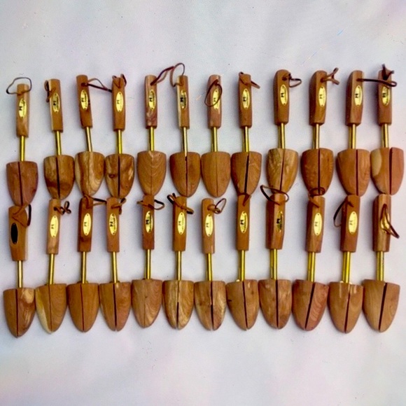 💯CEDAR ELEMENTS💯 12 PAIRS REAL WOOD SHOES HORNS ADJUSTABLE . - Picture 4 of 16